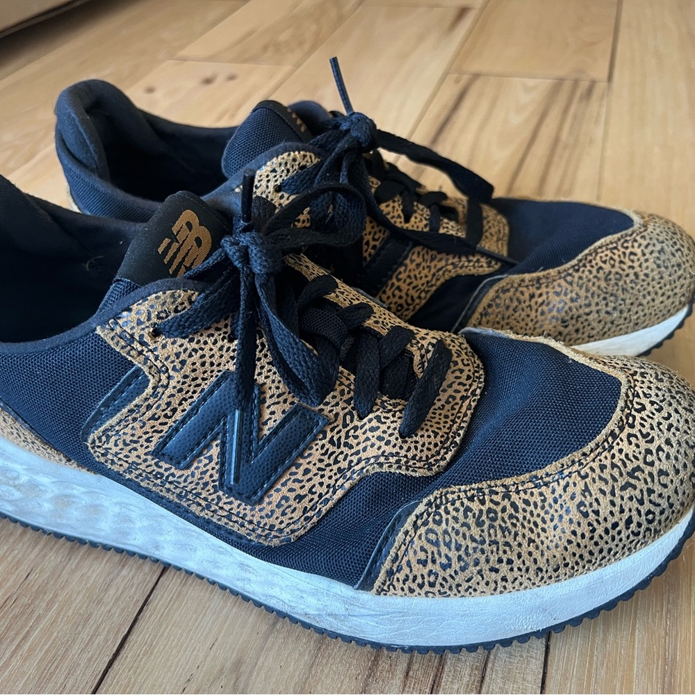 New Balance x70 cheetah  and black Patterned Sneakers
